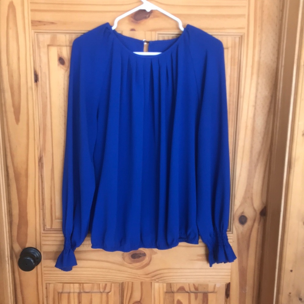 BOGO! Shein electric Blue long sleeve Women's Top medium large xl